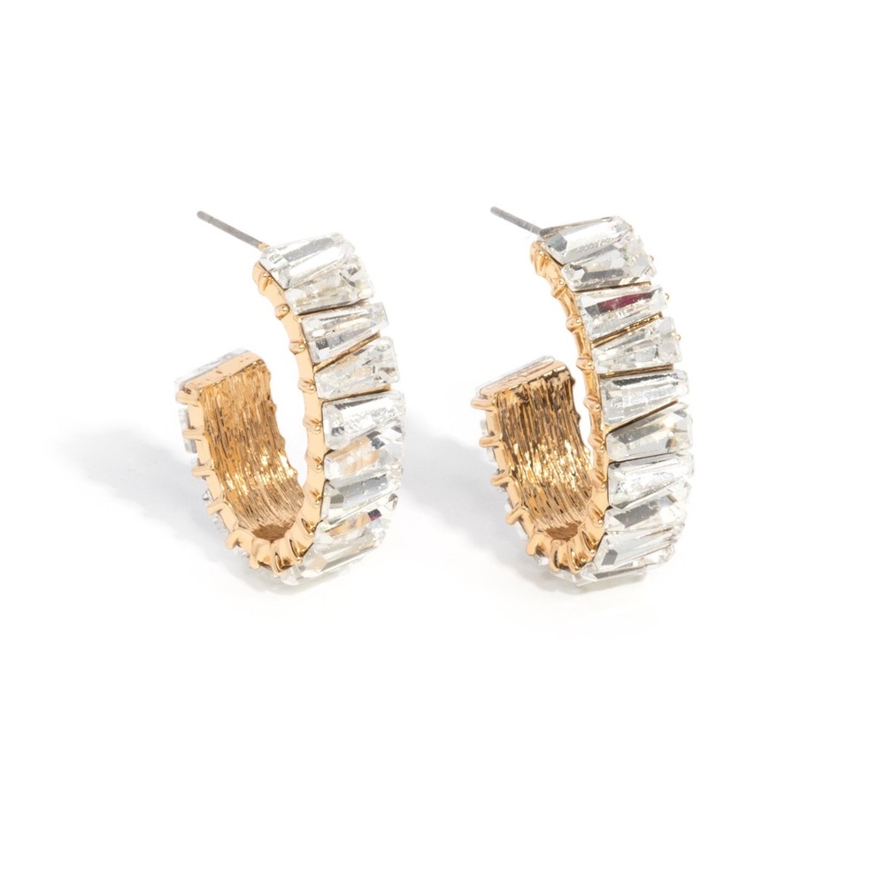 Elegant Gold and Silver Hoop Earrings